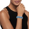 Ross-Simons Blue and White Multi-Stone Cluster Bracelet in Sterling Silver Size 7.25 - 2 of 4