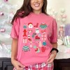 Simply Sage Market Women's Boho Christmas Chart Short Sleeve Garment Dyed Tee - 2 of 4