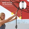 Sonkuki 10x6.5 ft LED Rectangular Patio Market Umbrella w/Tilt Adjustment - 4 of 4