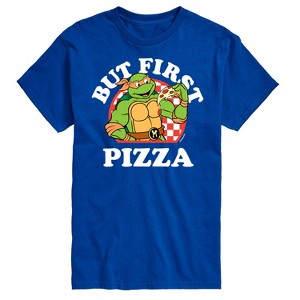 Men's - Teenage Mutant Ninja Turtles - But First Pizza Short Sleeve Graphic T-Shirt - 1 of 4
