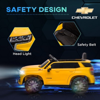 Yellow 12V Electric Ride-On Car with Remote Control