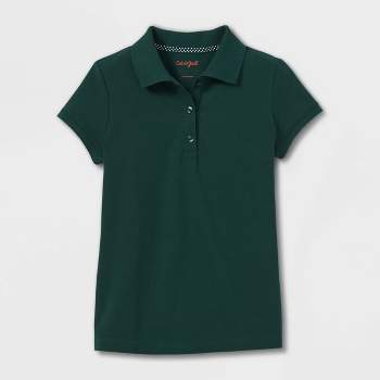 Girls' Short Sleeve Pique Uniform Polo Shirt - Cat & Jack™