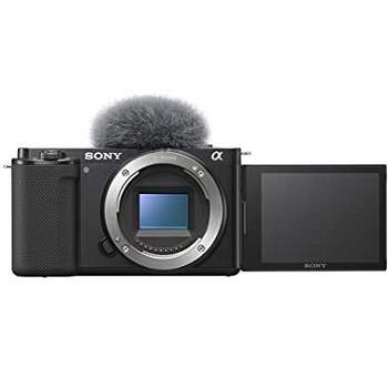 Sony Alpha ZV-E10 - APS-C Interchangeable Lens Mirrorless Vlog Camera (Kit Box) - Black