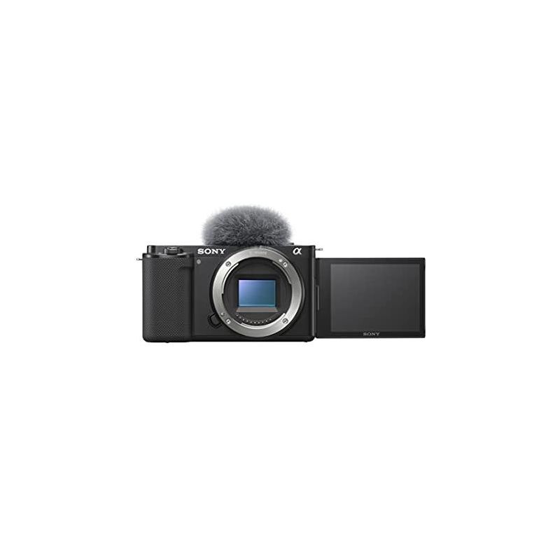 Sony Alpha ZV-E10 - APS-C Interchangeable Lens Mirrorless Vlog Camera (Kit Box) - Black, 1 of 5