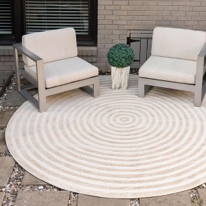 Sabrina Soto Outdoor Prescott Geometric Woven Area Rug - 1 of 4
