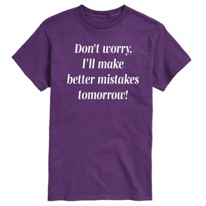 Men's - Instant Message - Better Mistakes Tomorrow Short Sleeve Graphic T-Shirt - 1 of 4