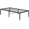TOAOTBNBO Comfortable King Bed with Storage, Classic King Bed with Steel Slats, Elegant Beds with Metal Legs, Black - 2 of 4