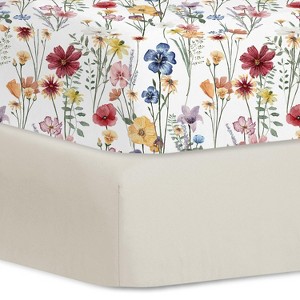 LISM 2 Piece Crib Sheets,Crib Fitted Sheets for Standard Size Crib and Toddler Mattress - 1 of 4