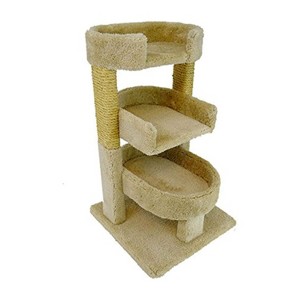 HomeStock  Round 33" Triple Cat Perch - 19.9 x 19.9 x 31.9 - 1 of 4