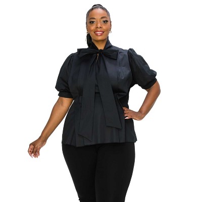 L I V D Women's Ashlyn Ribbon Blouse
