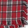 tagltd Winter Sketches Red and Black Plaid Cotton Napkin with Fringe Set Of 4 Red - 2 of 3