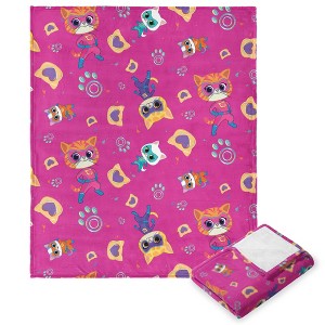 Disney Superkitties Super Pattern Silk Touch Throw Blanket 50x60 Inches - 1 of 4