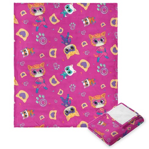 Disney Superkitties Super Pattern Silk Touch Throw Blanket 50x60 Inches - image 1 of 4