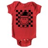 SmileyWorld Checkered Christmas Wink - Baby Short Sleeve Graphic Bodysuit - 2 of 4