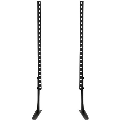 Adjustable Black Steel Universal Tabletop TV Stand for 32"-60" TVs