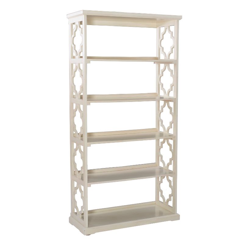 72.83&#34; 5 Anthony Traditional Display and Storage 5 Shelf Bookcase White - Powell, 1 of 9