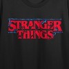 Stranger Things Classic Title Art Women’s Black Cropped Tee - 2 of 4