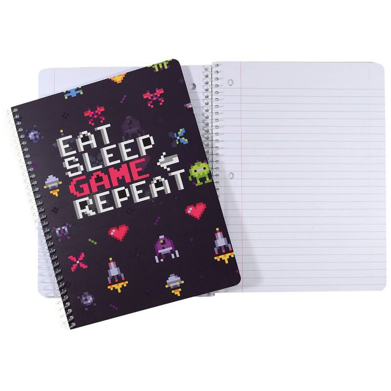 Wide Ruled Composition Notebook Lets Game Eat Sleep Game Repeat - Top Flight, 3 of 4