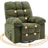 Oversized Rocking Recliner Chair, 360 Degree Swivel Massage Chair with Vibration Massage and Heat - 2 of 4