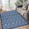 Washable Runner Rug 2x8 Floral Runner Rug for Hallway Print Distressed Runner Carpet Non-Slip Accent Throw Rug for Kitchen Bathroom - 2 of 4