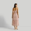 Reistor Women's Strappy Tiered Maxi Dress Pink Florals - 4 of 4