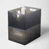 Extra Large 12 X 9 X 6.5 Plastic Bathroom Organizer Bin With Handles  Clear - Brightroom™ : Target