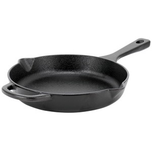 Our Table 10 Inch Preseasoned Round Cast Iron Skillet with Pouring Spouts - 1 of 4