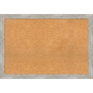 Amanti Art Dove Greywash Narrow Framed Corkboard, Natural Cork - 1 of 4
