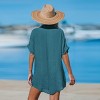 Women's Collared V-Neck Front Button Mini Cover-Up Dress - Cupshe - 3 of 4