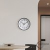 Clockswise Black Analog Clock – Silent, Non-Ticking for Wall, Office Desk, Table and Shelf, Battery-Operated Perfect for Home Office - 4 of 4