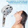 Double Shower Head, High Pressure Tandem Shower, 7-Setting Handheld Shower Head, Filter Shower Head 360 Degrees Adjustable Top Spray - 4 of 4