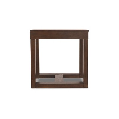 Watson Dark Brown Square Wood End Table