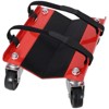 VisioGear 3PCS Snowmobile Dolly, Heavy Duty V-Slide with 2.5"Swivel Casters and Rubber Pad, Red, 8.75"*8.75"*4.37" - 4 of 4