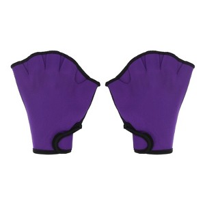 Unique Bargains Swimming Diving Resistance Webbed Training Aquatic Gloves 1 Pair - 1 of 4