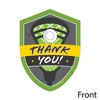 Big Dot of Happiness Lax to the Max Lacrosse Shaped Thank You Cards Party Thank You Note Cards with Envelopes Set of 12 - 3 of 4