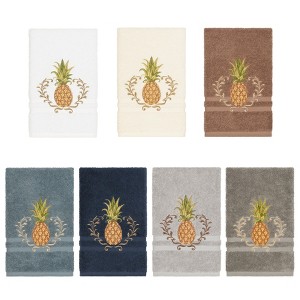 Linum Home Textiles 100% Turkish Cotton WELCOME Embellished Towel Set - 1 of 3