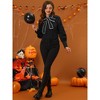 INSPIRE CHIC Women's Victorian Vintage Bow Tie Lantern Long Sleeve Button Down Blouse - image 2 of 4