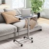 Tangkula Height Adjustable Mobile Laptop Desk Standing Desk on Wheels Tilting Tabletop - 2 of 4
