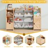 55" Large Kids Toy Organizer with 8 Toy Storage Cubbies, Storage Boxes and Storage Racks, Kids Bookshelf - 3 of 4