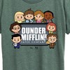 Women's - The Office - Dunder Mifflin Paper Company Chibi Characters Short Sleeve Graphic T-Shirt - 2 of 4