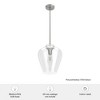 Hunter Fans 12" Vidria Ceiling Light Brushed Nickel Finish - Modern Pendant with 1 Bulb for Dining Room, Foyer, or Kitchen - 2 of 4