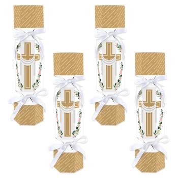 Big Dot of Happiness Religious Easter - No Snap Christian Holiday Party Table Favors - DIY Cracker Boxes - Set of 12