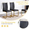 NicBex 7 PCS/9 PCS Dining Table Set,Tempered Glass Dining Table with Gray MDF Crossbars,6/8 PU Chairs for Kitchen/Meeting Room - 4 of 4
