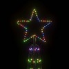vidaXL Christmas Cone Tree Decoration Artificial Christmas Tree with LEDs - Multicolor 26 x 8 ft - 4 of 4