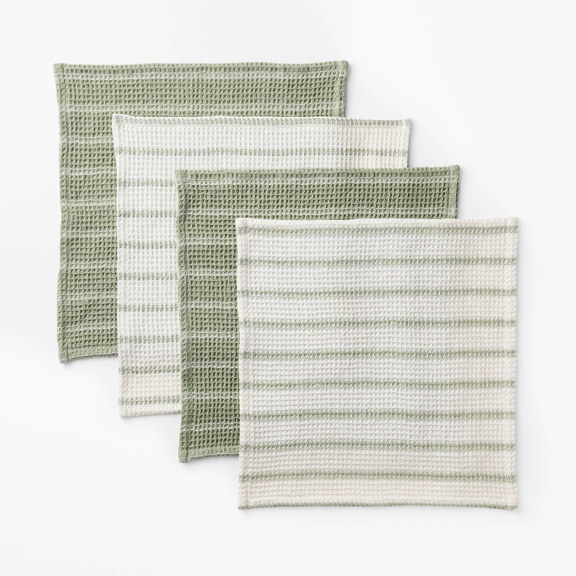 4pk Dish Cloth Set Green - Figmint™