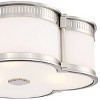 Minka Lavery Modern Ceiling Light Flush Mount Fixture 16 1/4" Polished Nickel Dimmable LED Etched White Glass for Bedroom Kitchen - 3 of 3