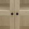 70.28" Tall Arched Kitchen Pantry, Modern Farmhouse Wood Kitchen Storage Cabinets ,Arched Storage Display Cabinet ,Natural - 4 of 4