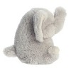Aurora Mini Trumpeter Elephant Rolly Pet Round Stuffed Animal Gray 5.5" - 3 of 4
