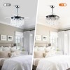 Parrot Uncle 42" Chrome Crystal Fandeliers Ceiling Fan with Lights and Remote - 3 of 4