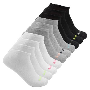 K-Swiss Women's 10 Pairs Athletic Low Cut Socks - Workout, Running, Active Socks - 1 of 4